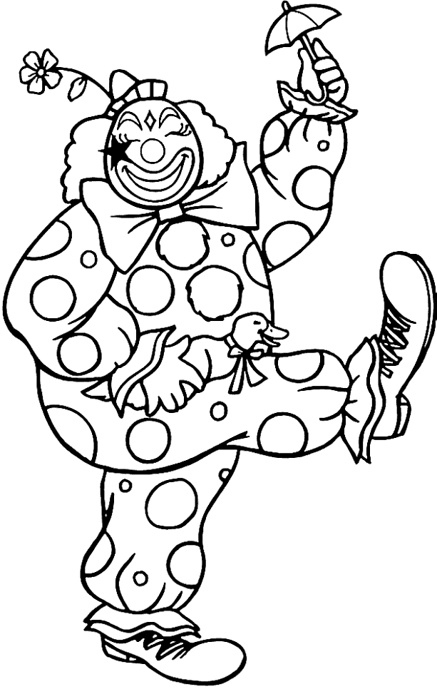 coloring pictures of clowns free printable clown coloring pages for kids of pictures coloring clowns 