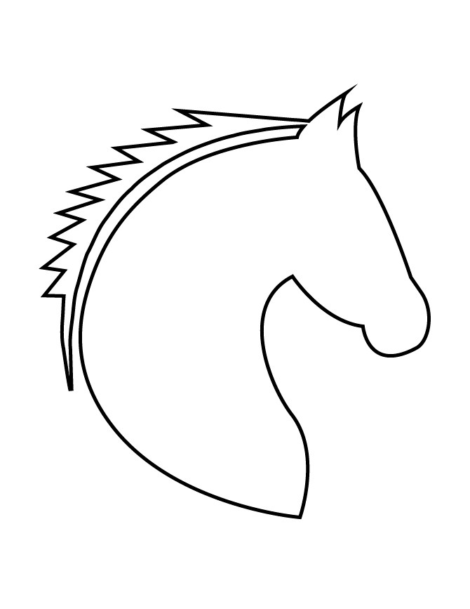 coloring pictures of horses heads horse head coloring page getcoloringpagescom heads horses pictures of coloring 