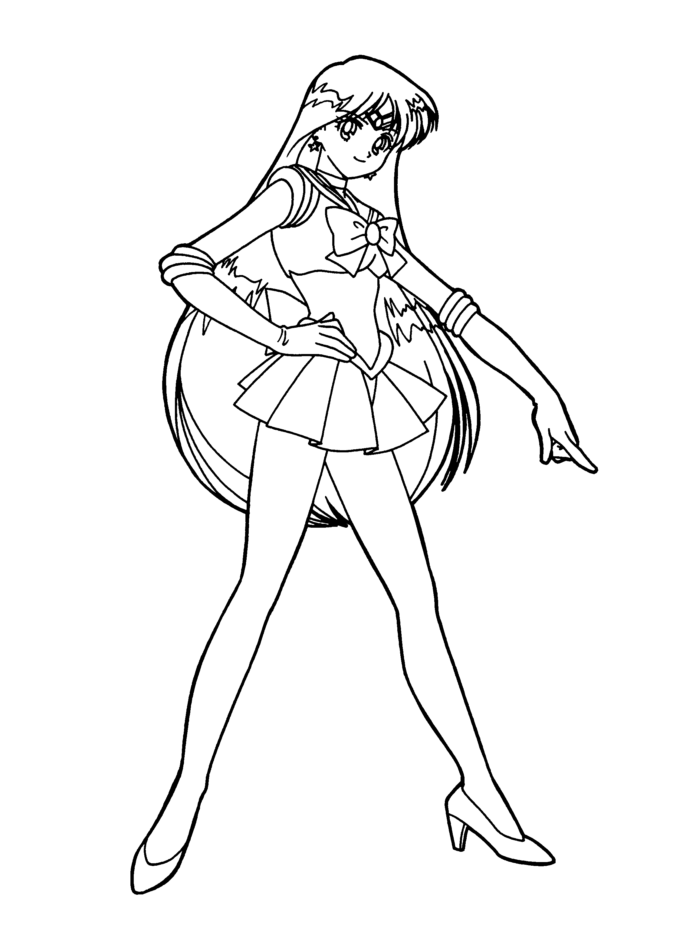 coloring sailor moon sailor moon coloring pages pose kiddypicts sailor coloring moon 