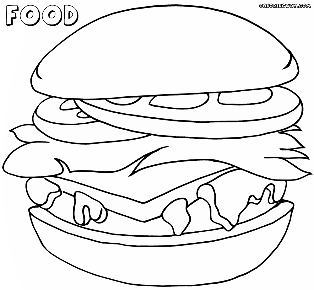 colouring food pictures foods doodle coloring page printable cutekawaii coloring pictures colouring food 