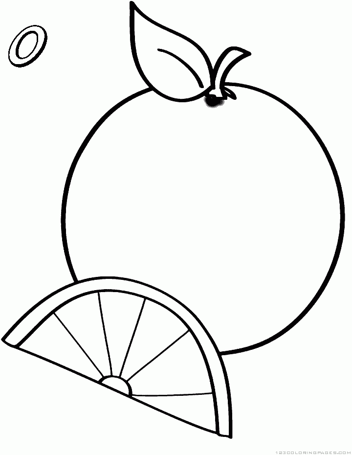 colouring orange free printable fruits coloring pages for kids online colouring orange 