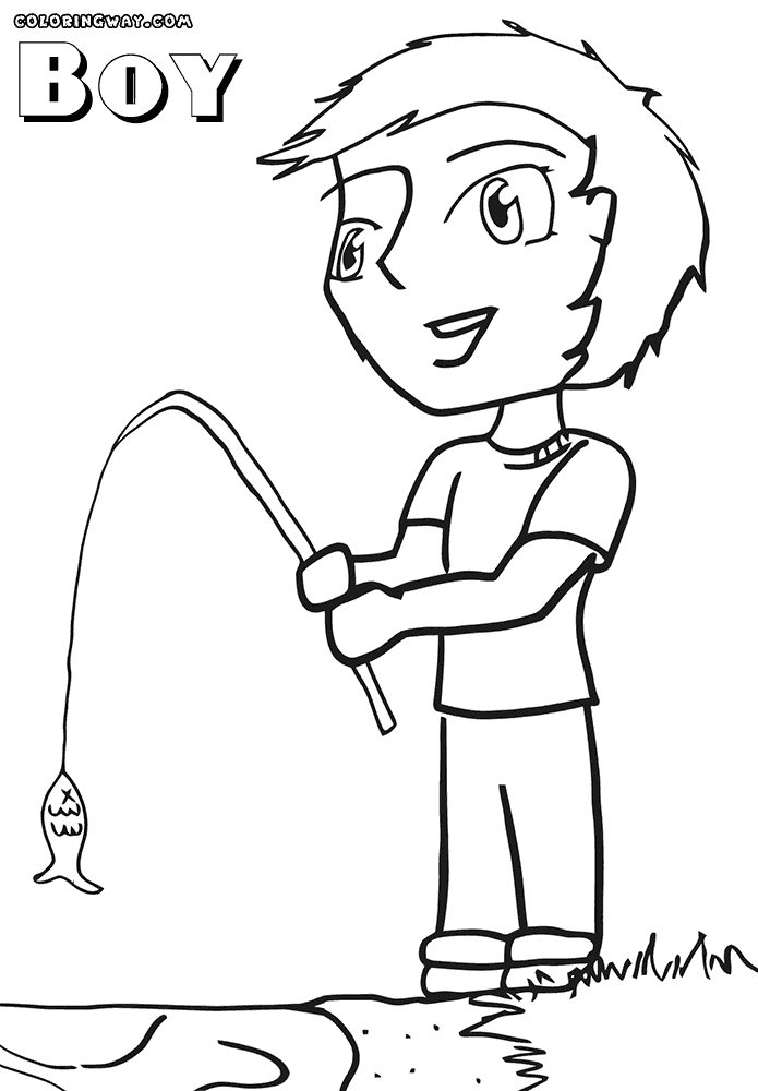 colouring pages fishing rod fishing pole coloring page clipart best colouring fishing rod pages 