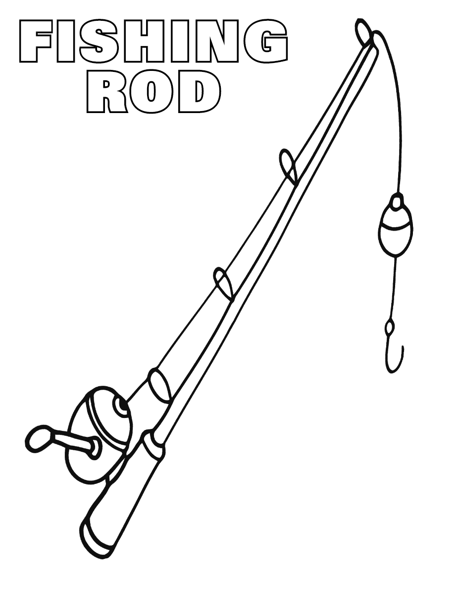 colouring pages fishing rod moodus sportsmen39s club pages colouring fishing rod 