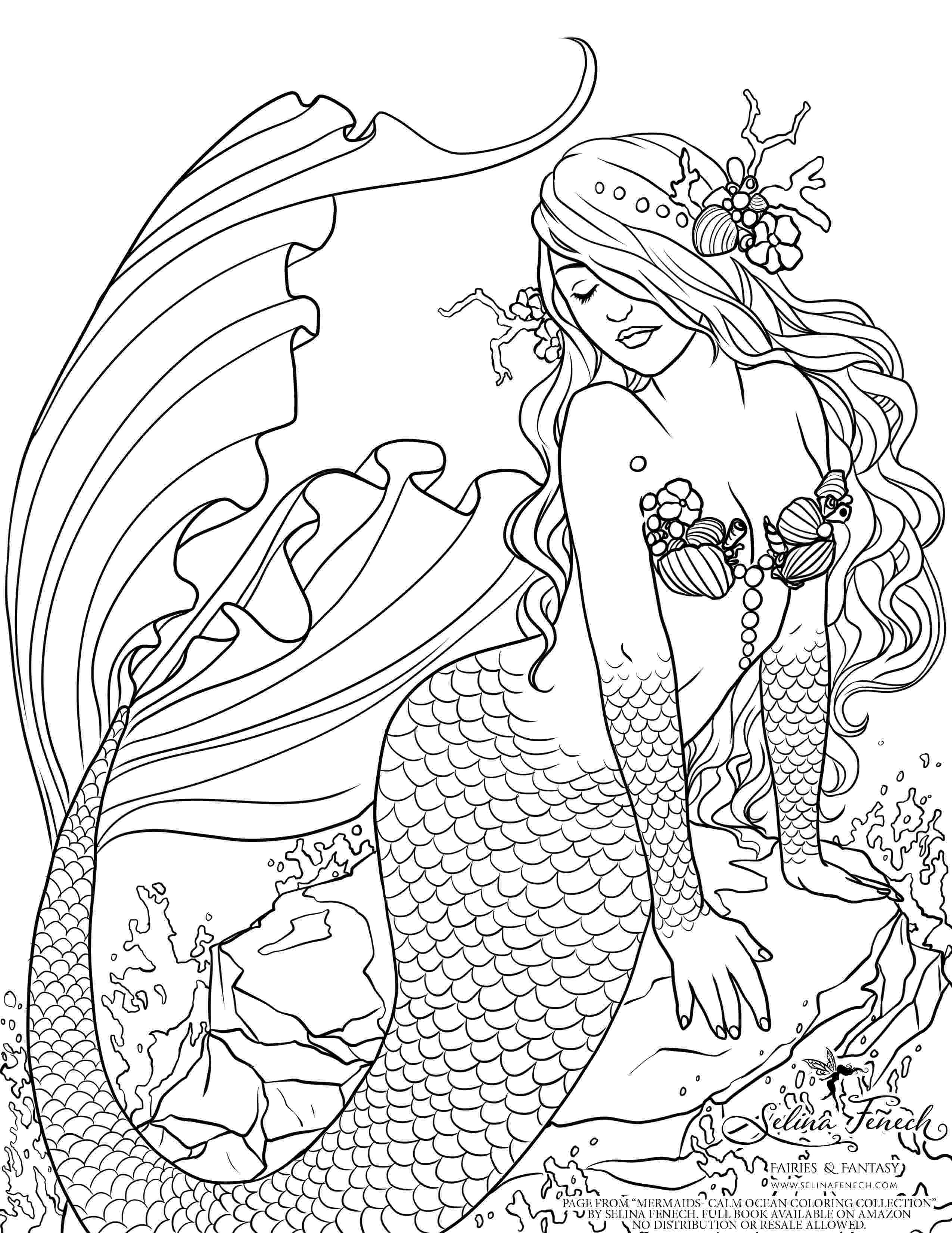 colouring pages for mermaids mermaid colouring page by selina fenech shared by her mermaids pages for colouring 