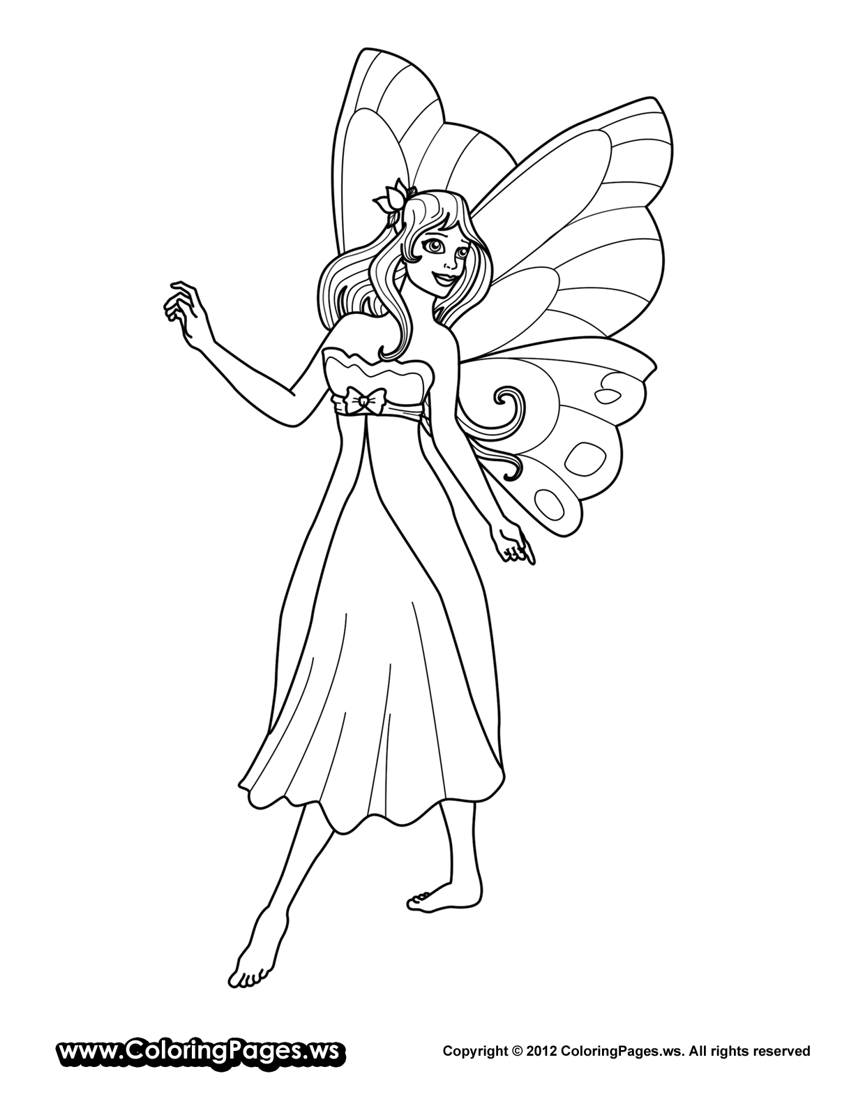 colouring pages of princesses and fairies barbie fairy princess coloring pages coloring home fairies pages and of colouring princesses 