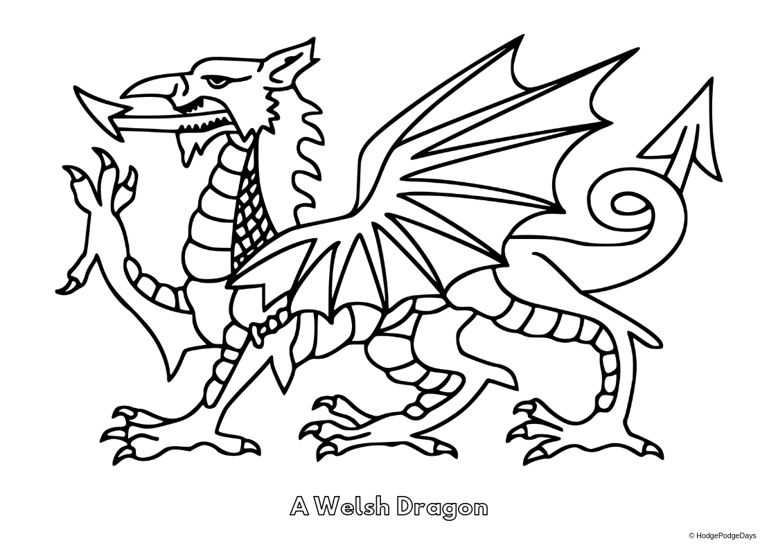 colouring pages welsh dragon dragon coloring pages welsh flag colouring page welsh pages colouring dragon 