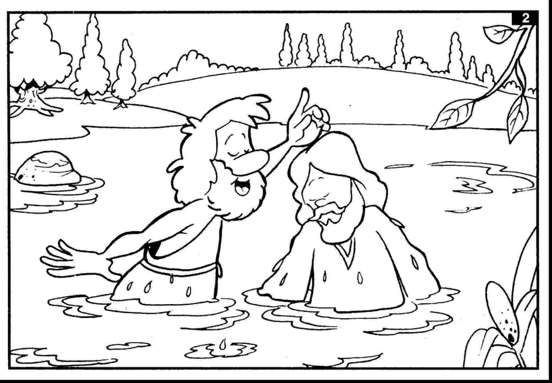 colouring picture jesus baptism superb john the baptist coloring pages for kids with baptism picture colouring jesus 
