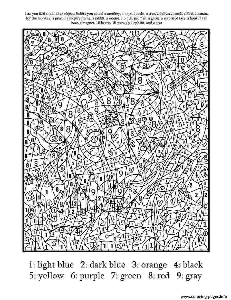 complex color by number printables color by number for adults hard difficult coloring pages complex printables by number color 