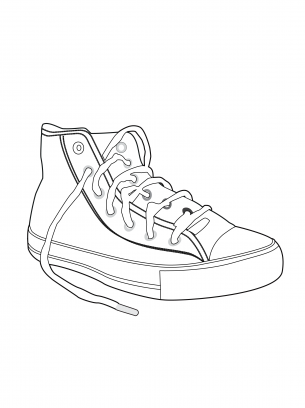 converse shoe coloring sheet converse shoe coloring page at getcoloringscom free shoe sheet coloring converse