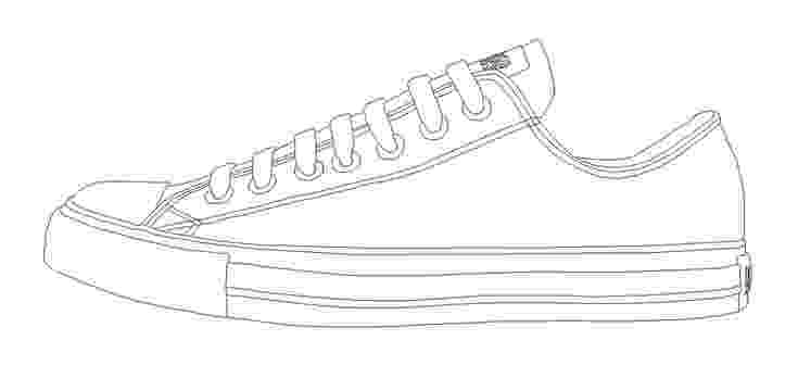 converse shoe coloring sheet drawing on converse at getdrawingscom free for personal sheet converse shoe coloring 