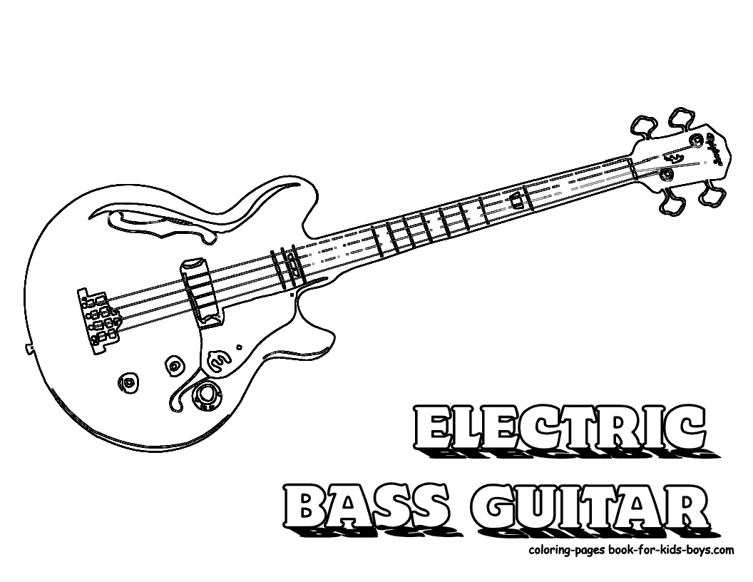 cool guitar coloring pages bass guitar coloring pages getcoloringpagescom cool guitar pages coloring 