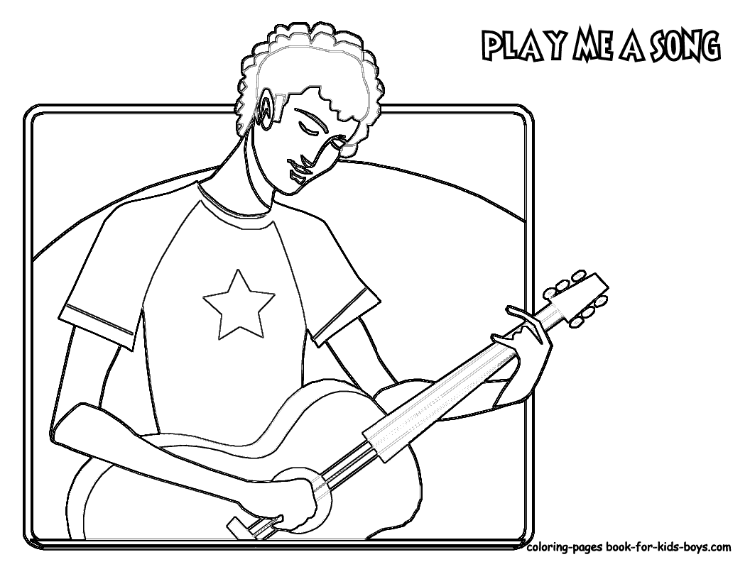 cool guitar coloring pages guitar outline drawing at getdrawingscom free for pages coloring guitar cool 