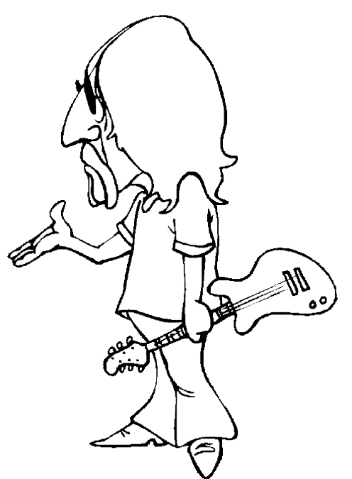 cool guitar coloring pages guitar player coloring pages cool rocker guitar player guitar pages cool coloring 
