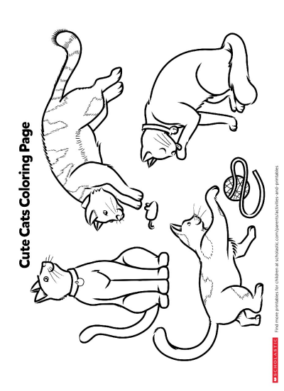 cute kitten pictures to print kitten coloring pages getcoloringpagescom pictures to cute print kitten 