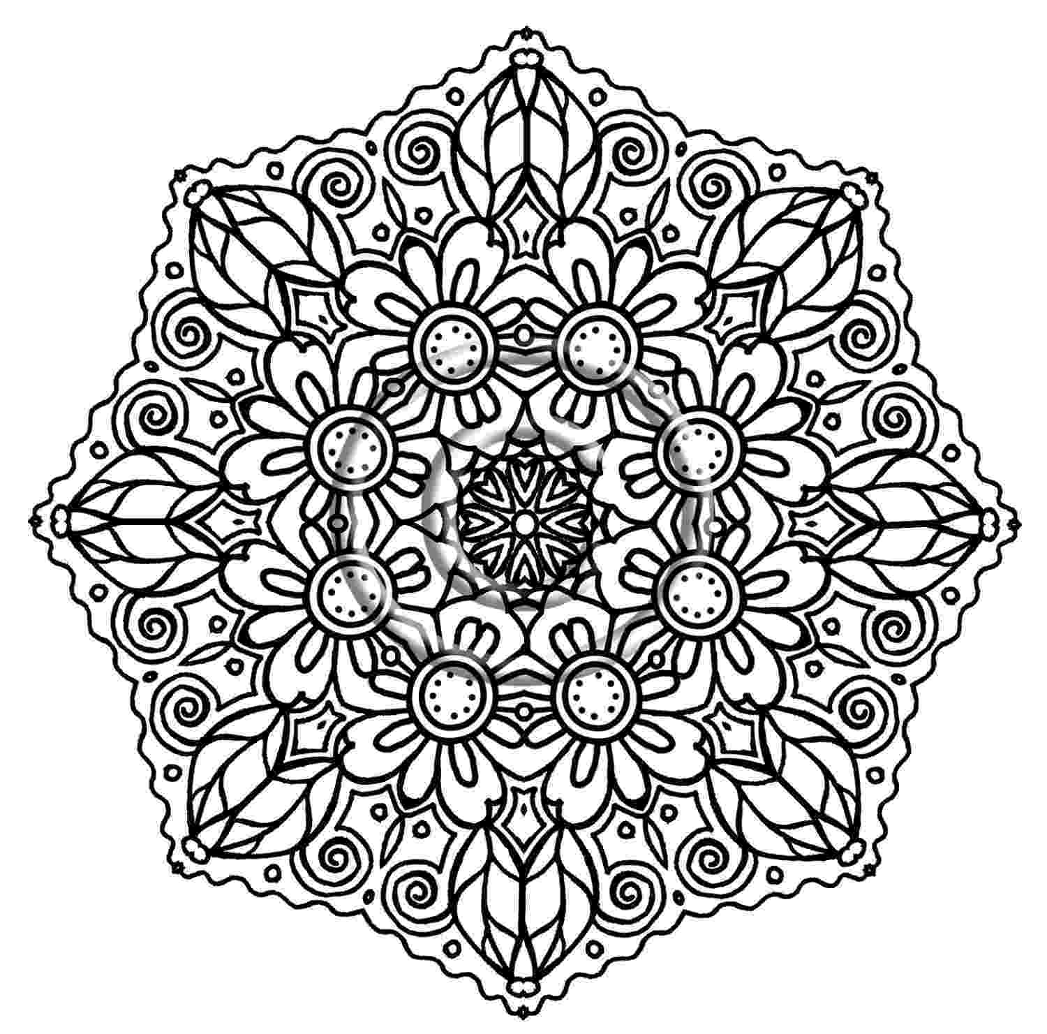 detailed flower coloring pages detailed flower coloring pages to download and print for free pages detailed coloring flower 