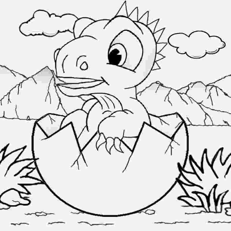 dinosaur egg coloring page dinosaur hatching from egg coloring page free printable coloring dinosaur page egg 
