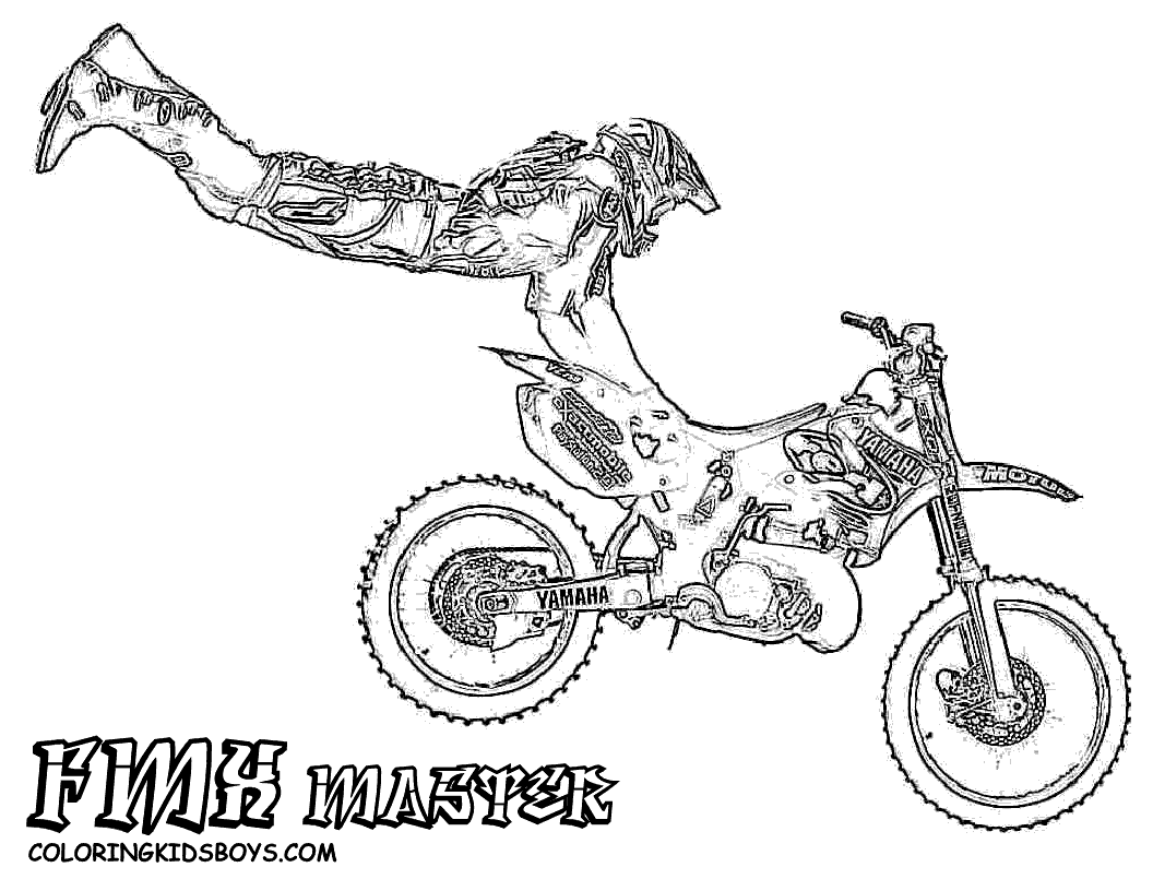 dirt bike coloring pictures hard rider dirtbike print outs pocket bikes free coloring dirt bike pictures 