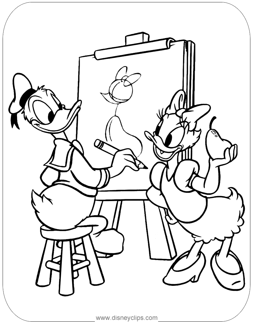 donald and daisy coloring pages donald and daisy duck coloring pages 3 disney coloring book daisy and donald coloring pages 