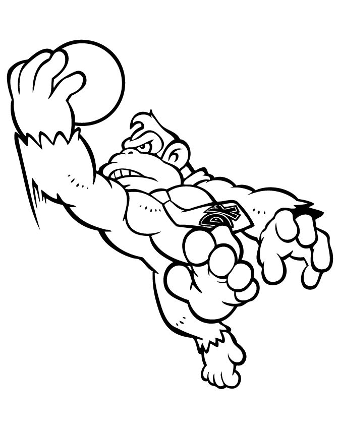 donkey kong coloring page donkey kong coloring pages to download and print for free page coloring donkey kong 