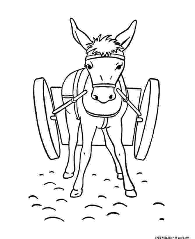 donkey pictures to colour printable coloring pages donkey for kidsfree printable colour donkey to pictures 