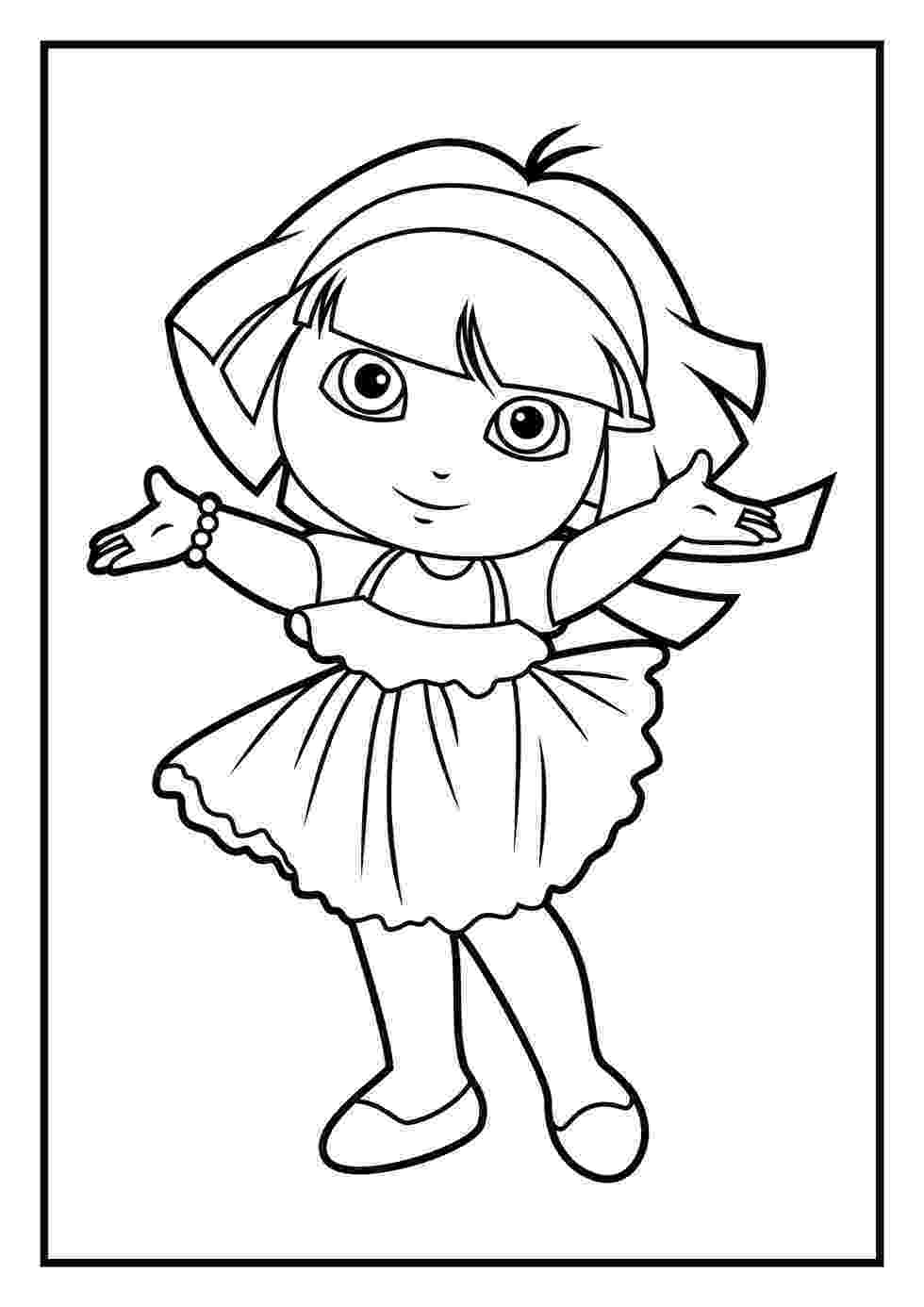 dora colouring dora coloring pages diego coloring pages colouring dora 