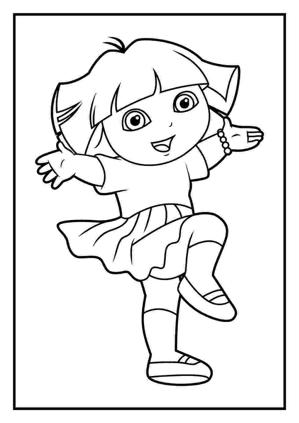 dora colouring free printable dora coloring pages for kids cool2bkids dora colouring 