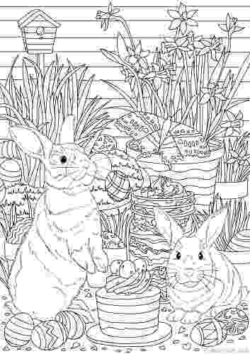 easter colouring pages printable for adults easter bunnies printable adult coloring pages from favoreads easter colouring adults printable for pages 