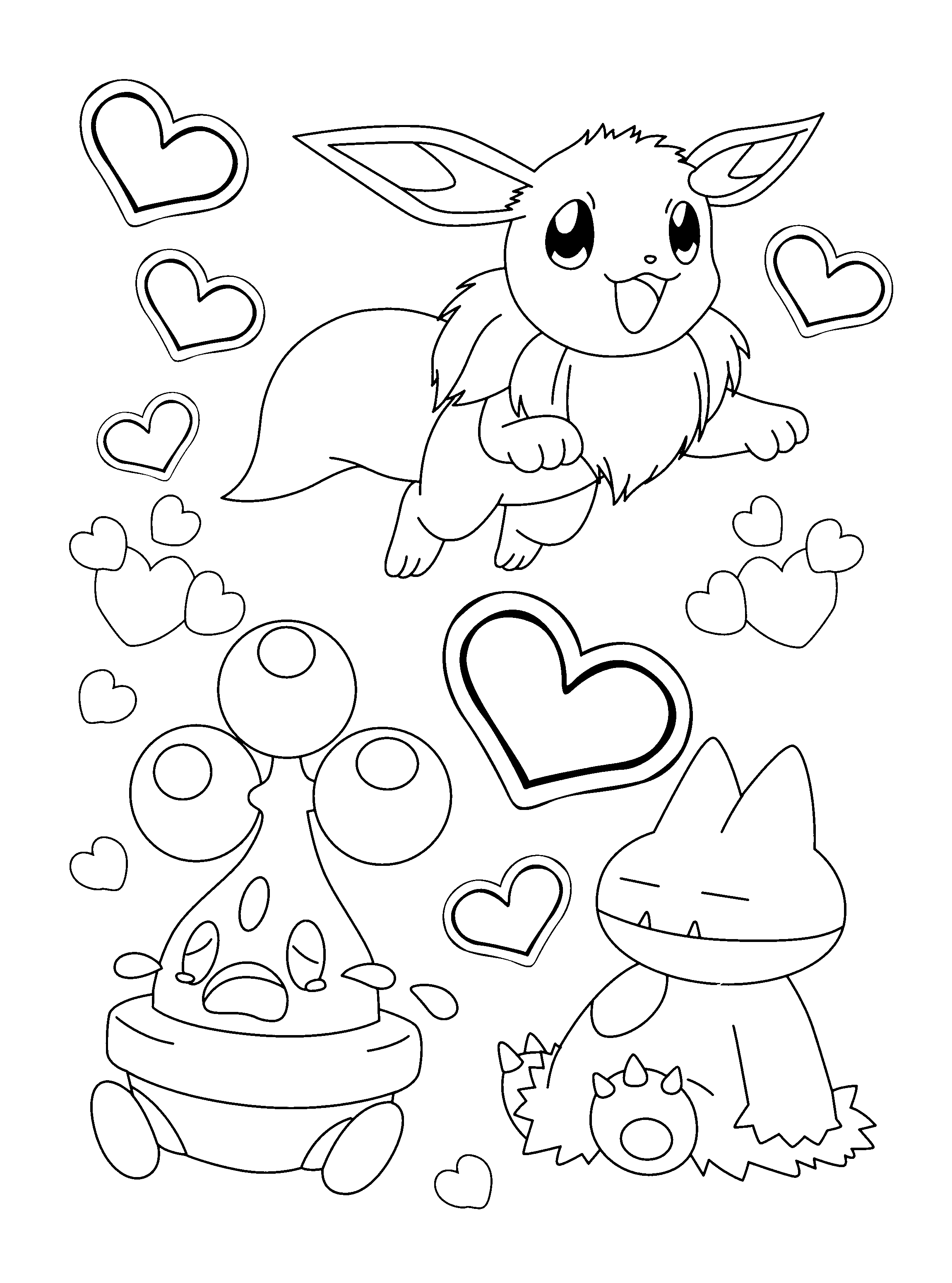 eevee printable coloring pages pokemon all eevee evolutions coloring pages pages coloring eevee printable 