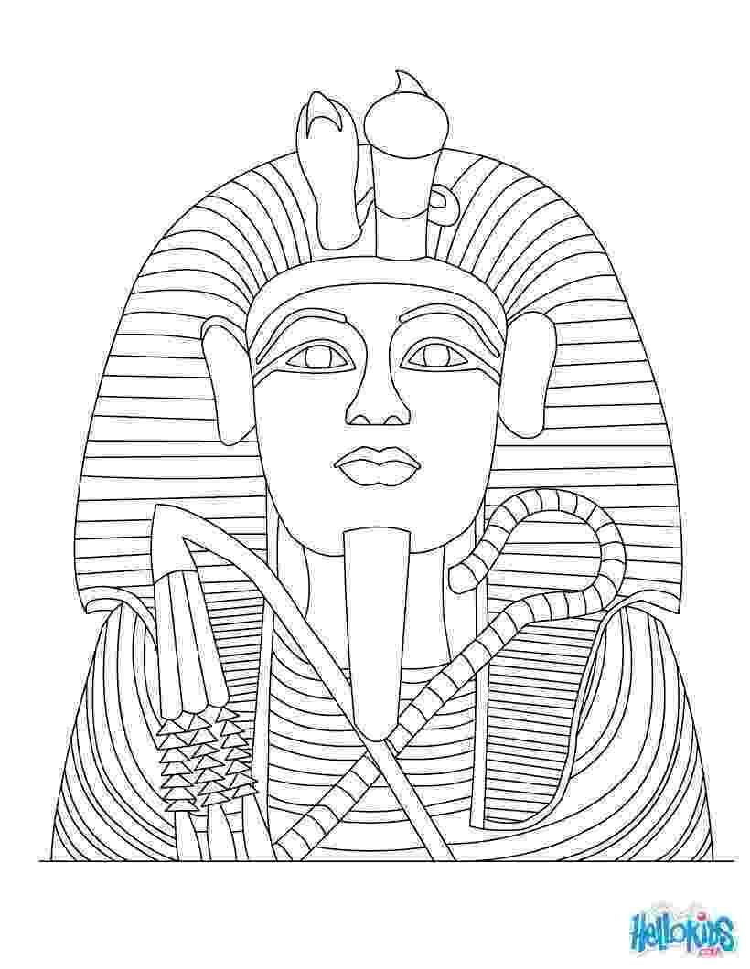 egyptian coloring pages tutankhamun statue coloring pages hellokidscom egyptian pages coloring 