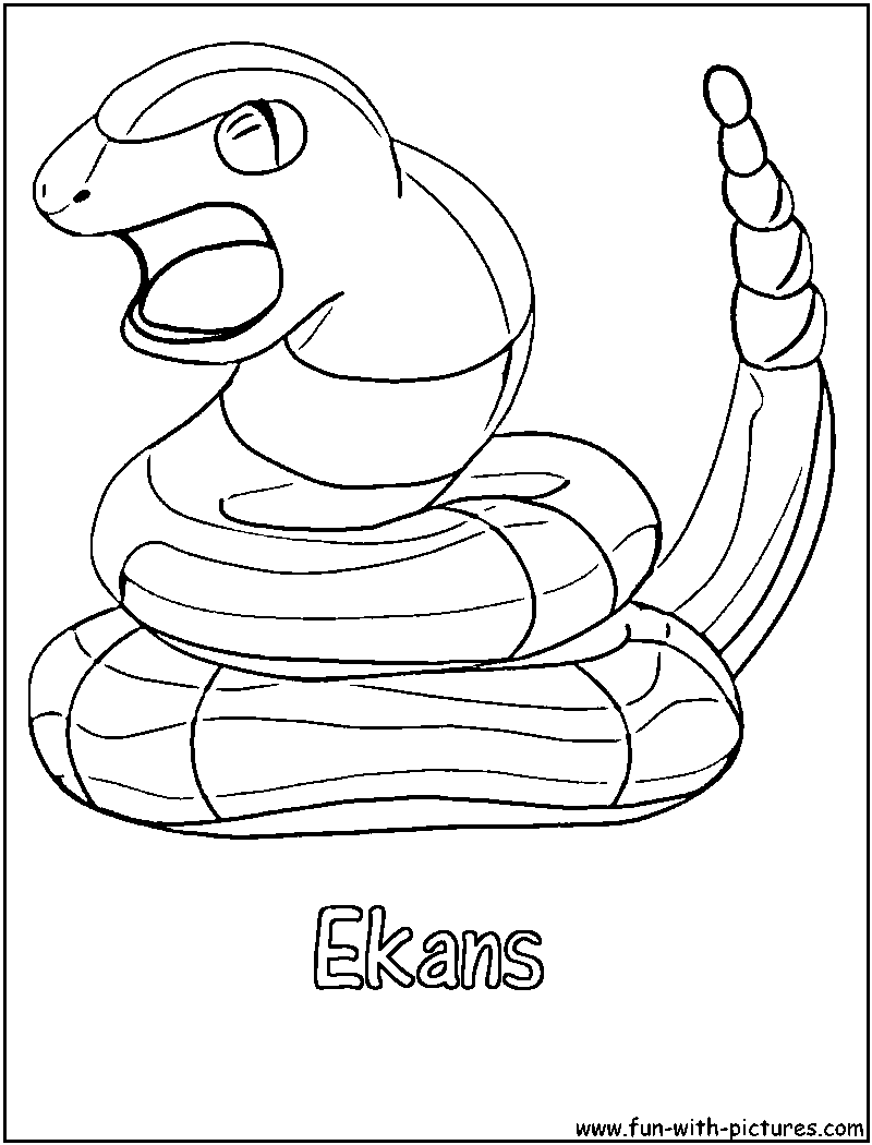 ekans coloring pages ekans coloring page ekans pages coloring