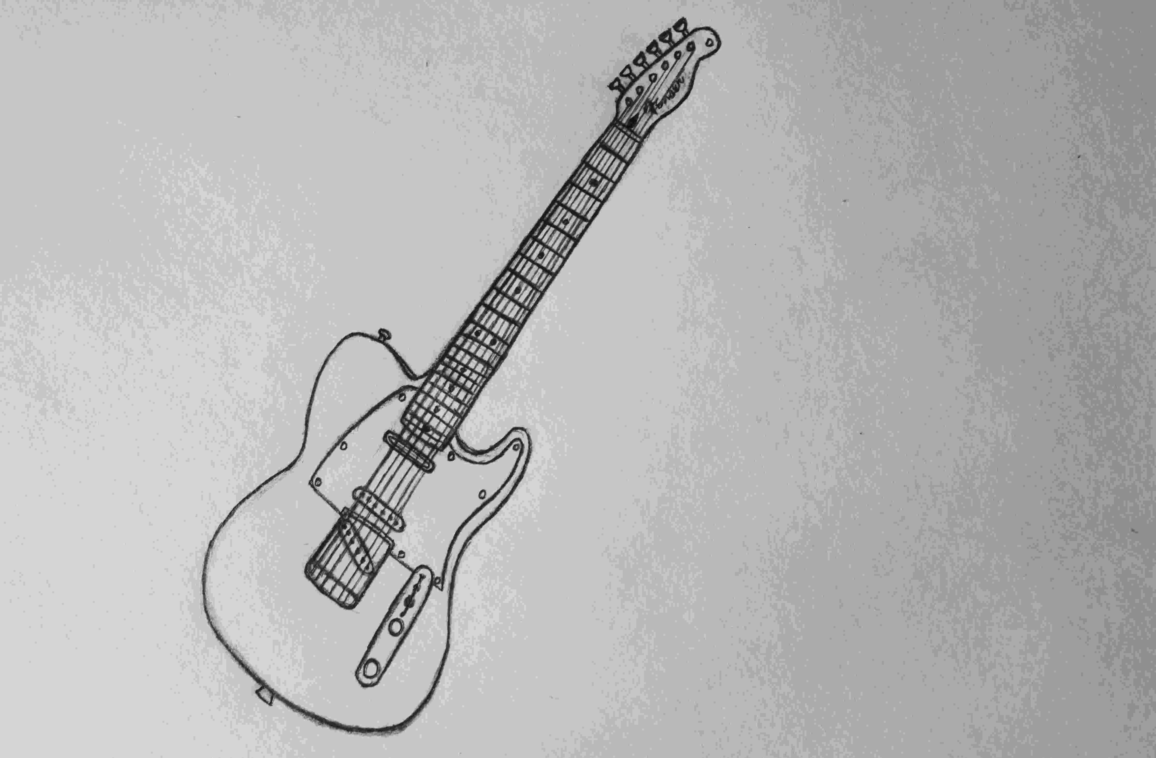 electric guitar sketch guitar outline clipartioncom guitar electric sketch 