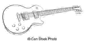 electric guitar sketch vector sketch electric guitar stock vector nikiteev sketch guitar electric 