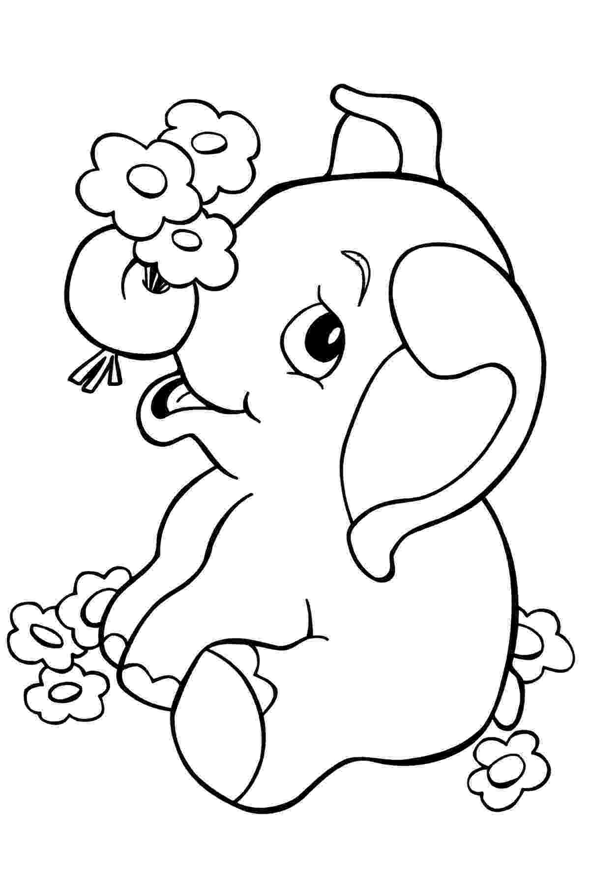 elephant pictures to color elephant coloring pages for kids printable for free elephant pictures color to 