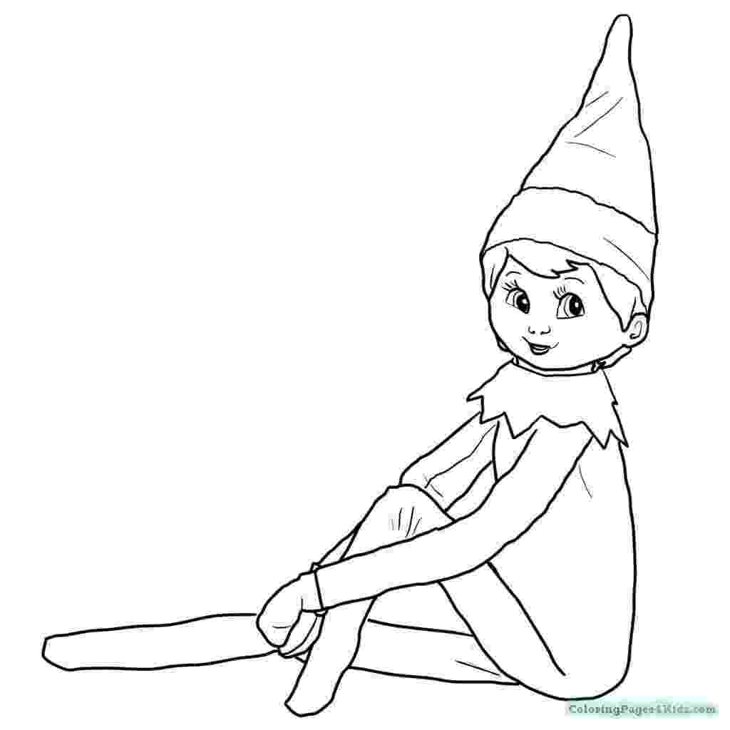 elf on the shelf printable coloring pages christmas elf on shelf coloring page free printable shelf on pages printable elf coloring the 