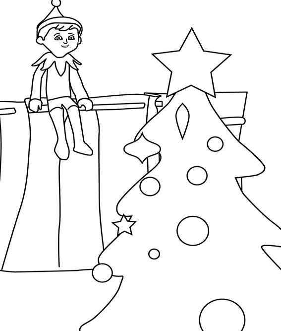 elf on the shelf printable coloring pages free printable elf coloring pages for kids cool2bkids printable shelf pages elf the on coloring 