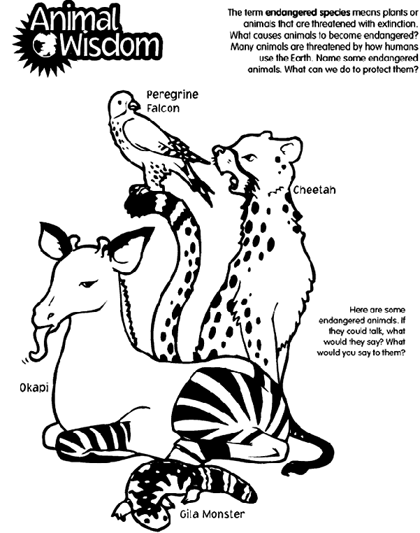 extinct animals coloring pages endangered animals colouring pages extinct coloring pages animals 