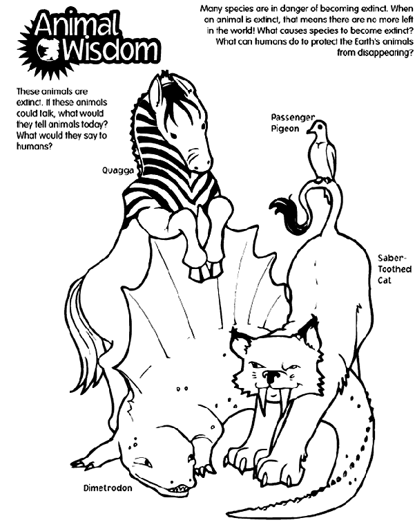 extinct animals coloring pages endangered caribou woo jr kids activities pages animals coloring extinct 