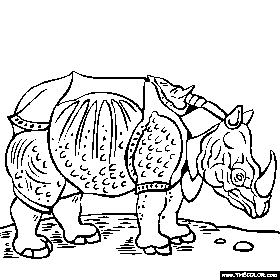 famous artists for kids coloring pages albrecht durer rhinoceros painting coloring page artists for famous pages kids coloring 