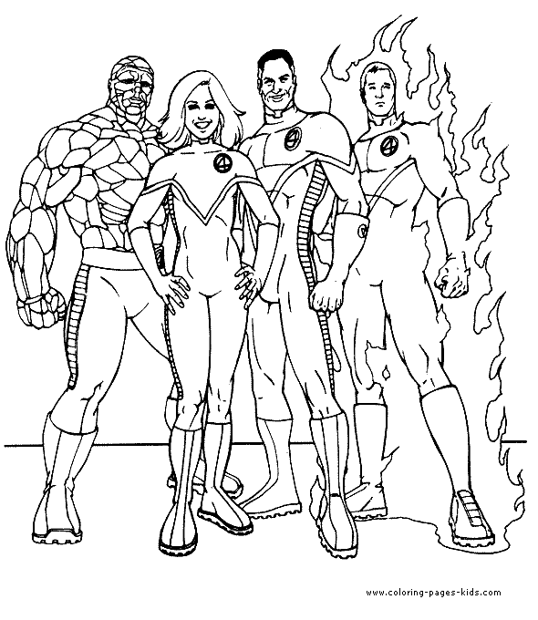 fantastic 4 coloring pictures mr fantastic and doctor doom coloring pages hellokidscom pictures coloring fantastic 4 