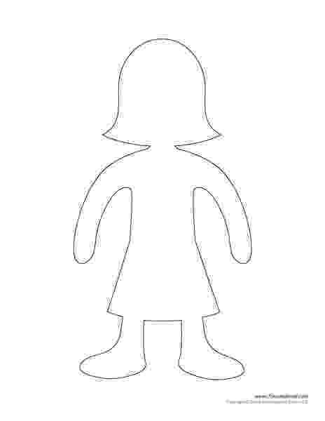 female paper doll template girl paper doll template coloring page doll template female paper 