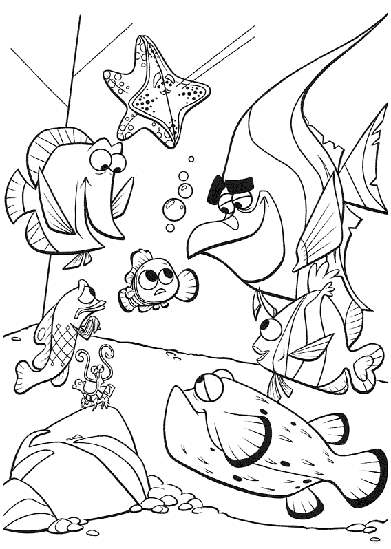 finding nemo coloring page nemo coloring pages coloring pages to print finding coloring page nemo 