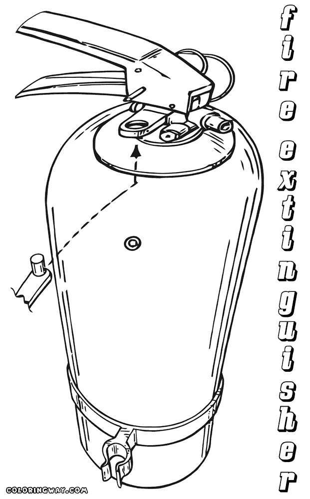 fire extinguisher coloring page extinguisher coloring page coloringcrewcom fire coloring page extinguisher 