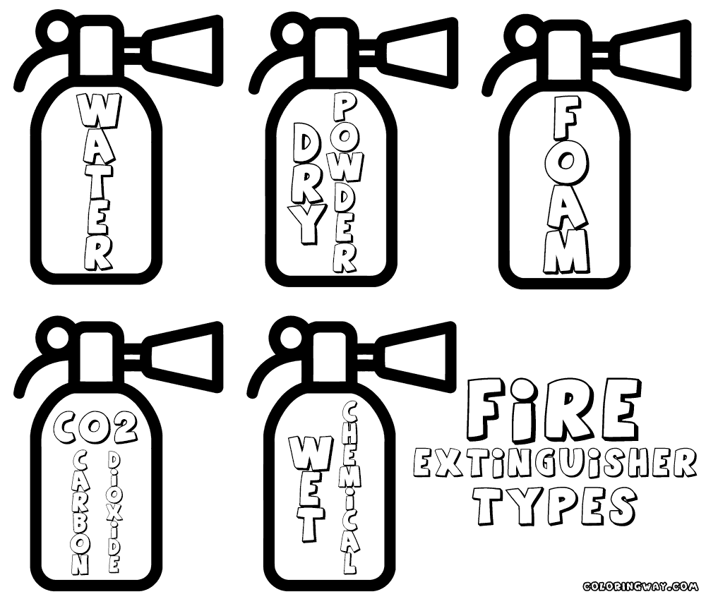 fire extinguisher coloring page fire extinguisher coloring pages coloring pages to extinguisher fire coloring page 