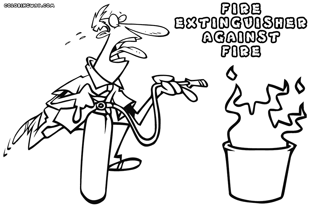 fire extinguisher coloring page fire extinguisher coloring pages coloring pages to fire coloring extinguisher page 