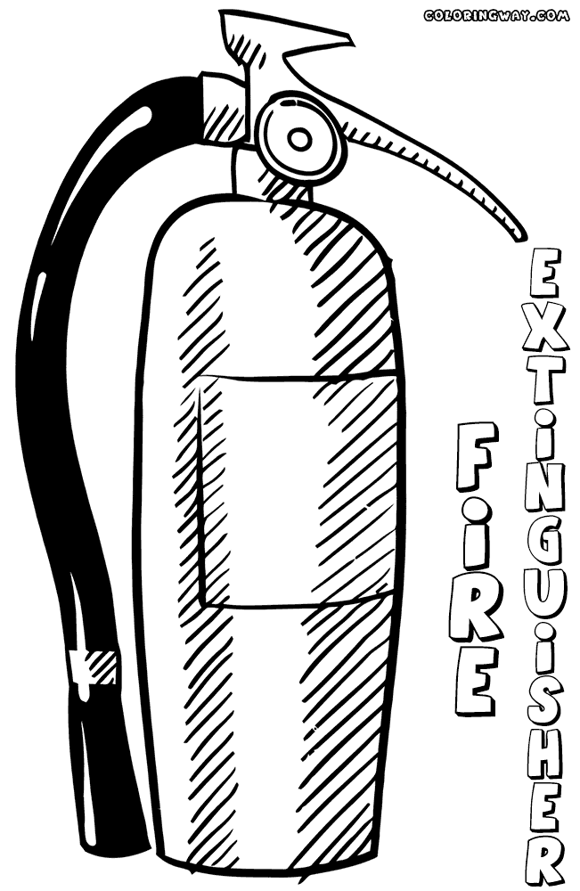fire extinguisher coloring page fire extinguisher coloring pages coloring pages to fire page coloring extinguisher 