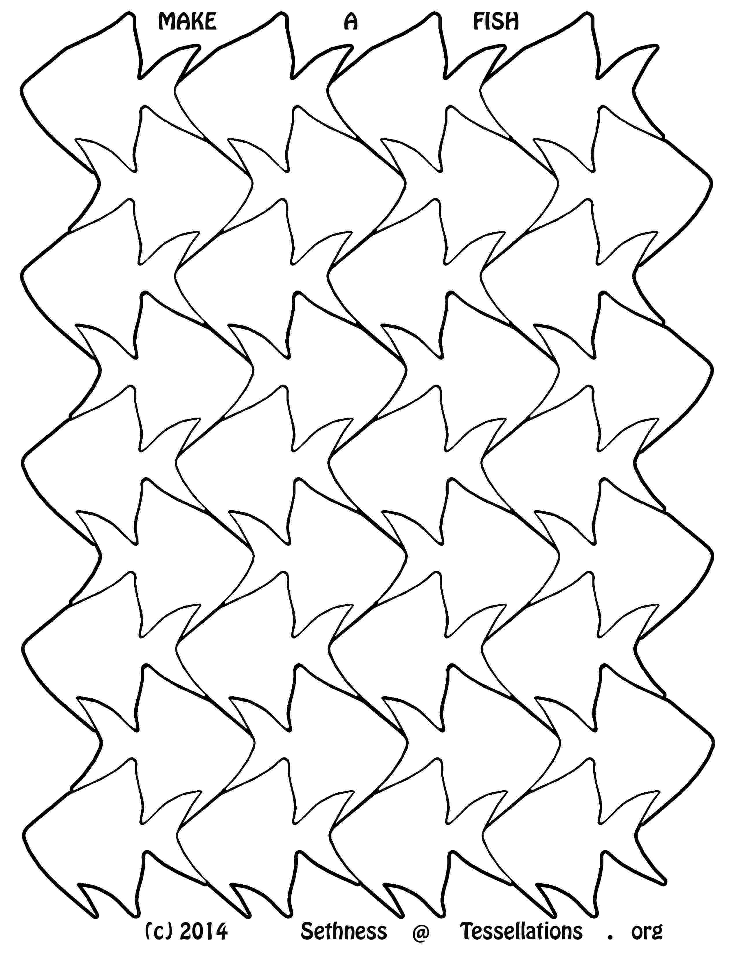 fish tessellation bird fish tessellation by mc escher coloring page tessellation fish 