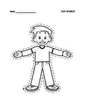 flat stanley coloring page flat stanley coloring page coloring flat page stanley 