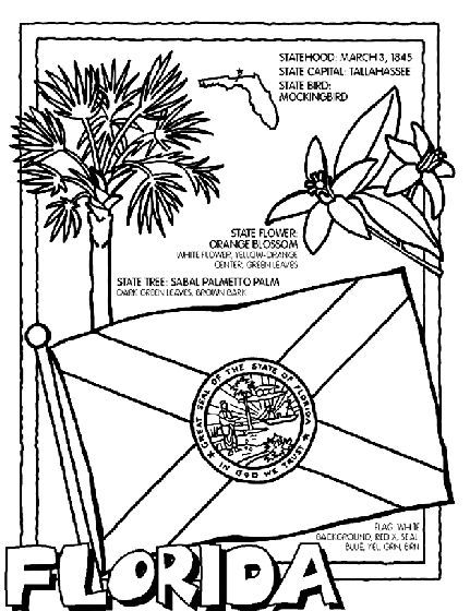 florida flag coloring page colouring book of flags united states of america flag florida page coloring 