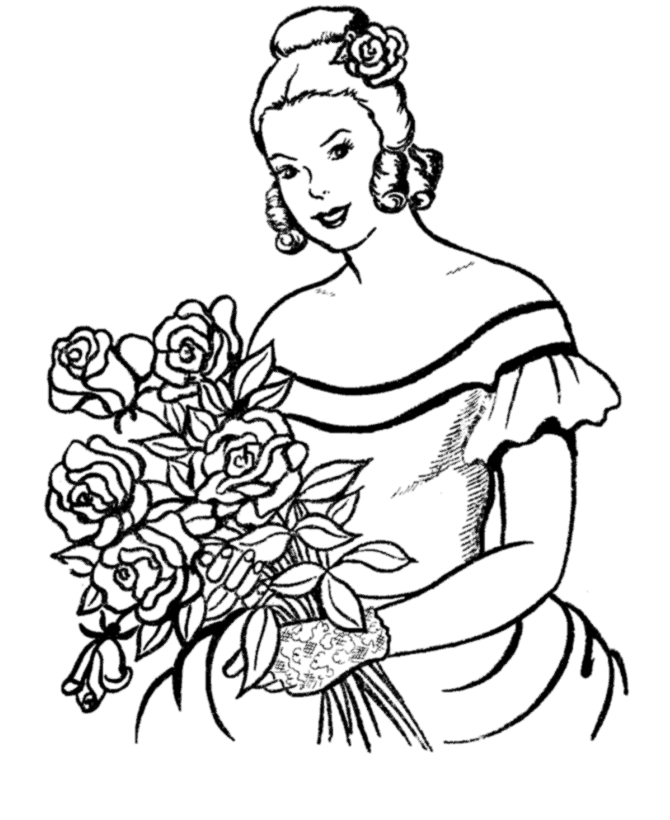 flower coloring pages for girls tabicomneu happy birthday cute girl coloring for flower pages girls 