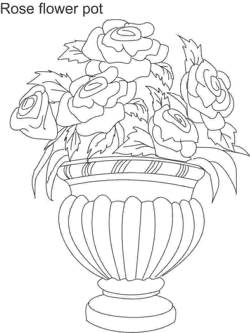 flower pot coloring page flower pot coloring page 13 coloring flower pot page 